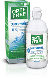 Try OPTI-FREE® Puremoist® with HydraGlyde® for extra moisture. 