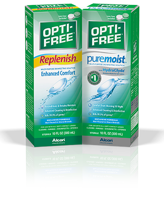 Find the OPTI-FREE® multi-purpose lens solution that’s best for your contact lenses.