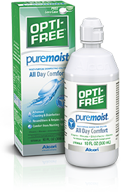 Try OPTI-FREE® Puremoist® with HydraGlyde® for extra moisture. 